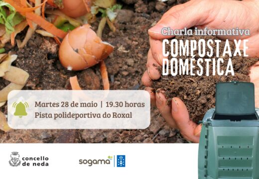 Neda organizará o vindeiro martes no Roxal unha charla sobre compostaxe caseira co apoio de Sogama